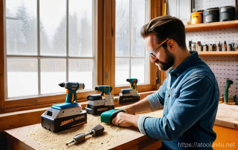에어 공구 해외직구 방법 - A cheerful and focused DIY enthusiast, a person in their 30s with short, neatly styled hair, is in a...